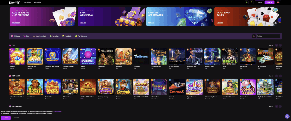 Explore the Wonders of Online Gaming at Casiny1